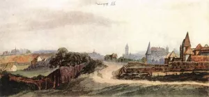 Nuremberg Seen from the South by Albrecht Duerer Oil Painting