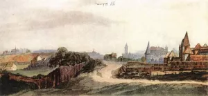 Nuremberg Seen from the South Oil painting by Albrecht Duerer