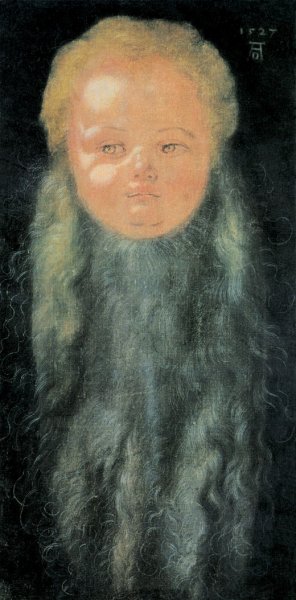 Portrait of a Boy with a Long Beard Oil painting by Albrecht Duerer
