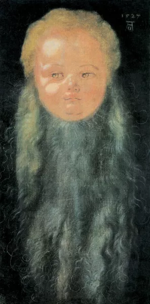 Portrait of a Boy with a Long Beard by Albrecht Duerer Oil Painting