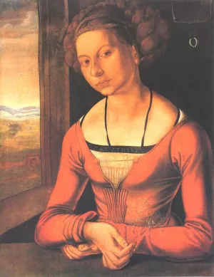 Portrait of a Woman with Her Hair Up by Albrecht Duerer Oil Painting