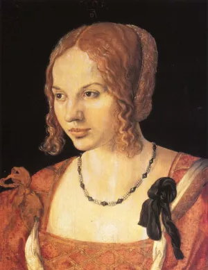 Portrait of a Young Venetian Woman by Albrecht Duerer - Oil Painting Reproduction