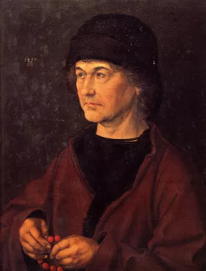 Portrait of Albrecht Durer the Elder by Albrecht Duerer Oil Painting
