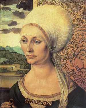 Portrait of Elsbeth Tucher by Albrecht Duerer - Oil Painting Reproduction