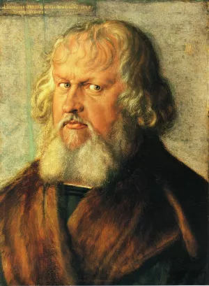 Portrait of Hieronymus Holzschuher by Albrecht Duerer Oil Painting
