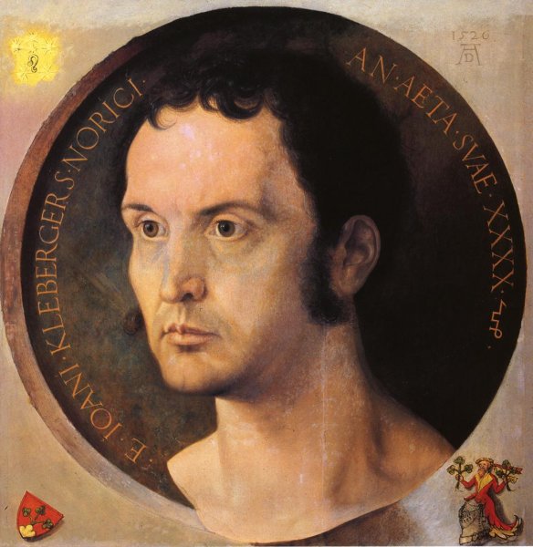 Main Product Photo of Portrait of Johannes Kleberger Painting by Albrecht Duerer