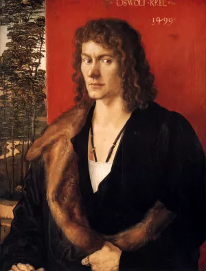 Portrait of Oswald Krel by Albrecht Duerer Oil Painting