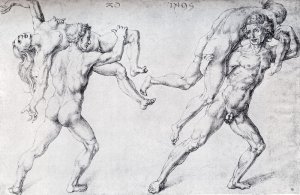 Rape of the Sabine Women Abduction of a Woman by Albrecht Duerer Oil Painting