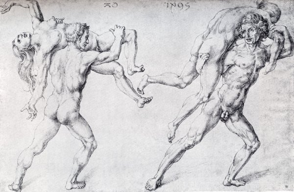 Rape of the Sabine Women Abduction of a Woman by Albrecht Duerer - Hand-Painted Oil Painting Reproduction