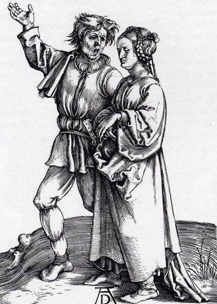 Main Product Photo of Rustic Couple Painting by Albrecht Duerer