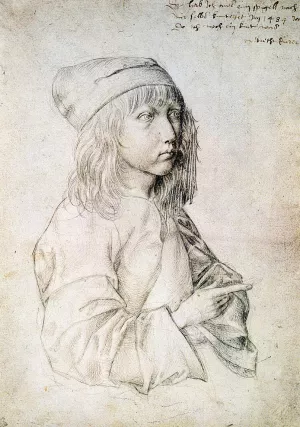 Self Portrait at 13 by Albrecht Duerer Oil Painting