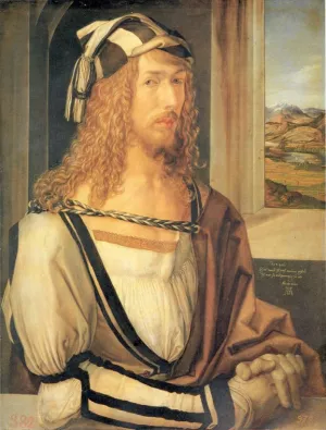 Self Portrait at 26 by Albrecht Duerer - Oil Painting Reproduction