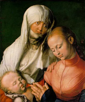 St Anne with the Virgin and Child by Albrecht Duerer - Oil Painting Reproduction