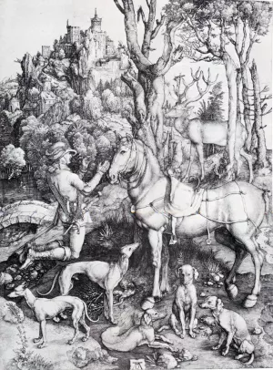 St. Eustace by Albrecht Duerer - Oil Painting Reproduction
