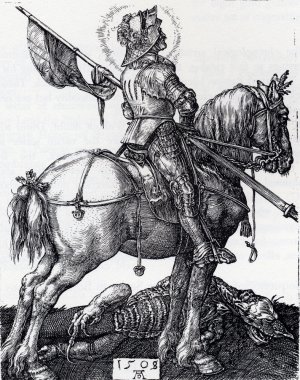 St. George On Horseback Oil painting by Albrecht Duerer