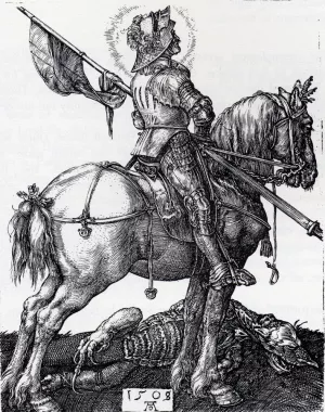 St. George On Horseback painting by Albrecht Duerer