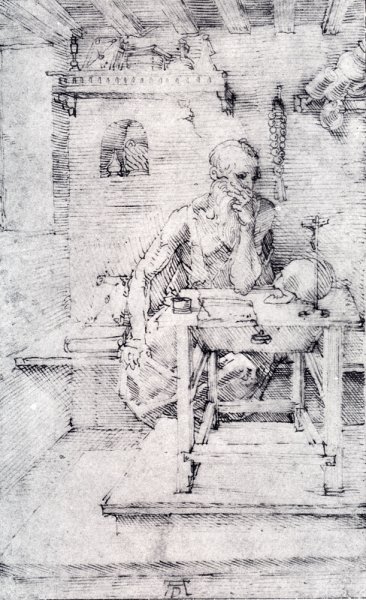 St. Jerome In His Study (Without Cardinal's Robes)