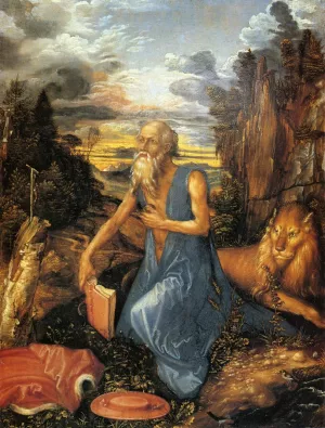 St. Jerome in the Wilderness by Albrecht Duerer Oil Painting