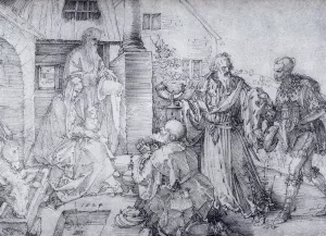 The Adoration of the Wise Men by Albrecht Duerer Oil Painting