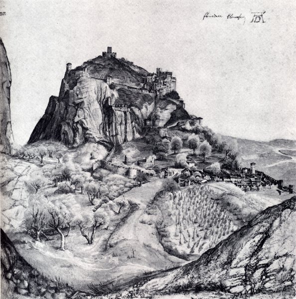 The Citadel of Arco in the South Tyrol by Albrecht Duerer - Hand-Painted Oil Painting Reproduction