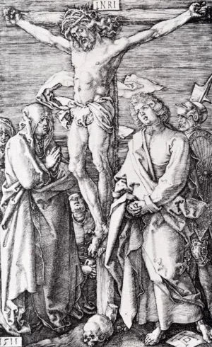 The Crucifixion Engraved Passion painting by Albrecht Duerer