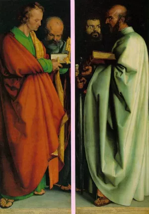 The Four Holy Men Oil painting by Albrecht Duerer