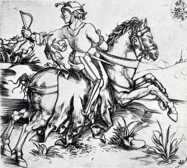 The Great Courier by Albrecht Duerer - Hand-Painted Oil Painting Reproduction