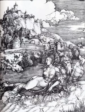The Sea Monster painting by Albrecht Duerer