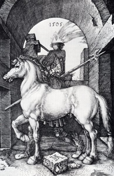 The Small Horse by Albrecht Duerer - Hand-Painted Oil Painting Reproduction