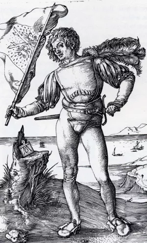 The Standard Bearer Oil painting by Albrecht Duerer