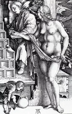 The Temptation of the Idler painting by Albrecht Duerer