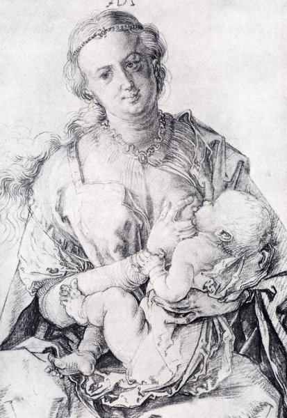 Main Product Photo of The Virgin Nursing The Child Painting by Albrecht Duerer