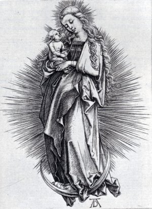 The Virgin on the Crescent Oil painting by Albrecht Duerer