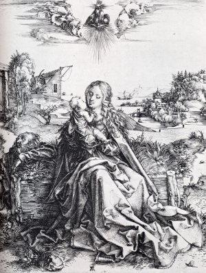 The Virgin with the Dragonfly by Albrecht Duerer Oil Painting