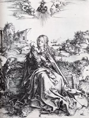 The Virgin with the Dragonfly by Albrecht Duerer Oil Painting
