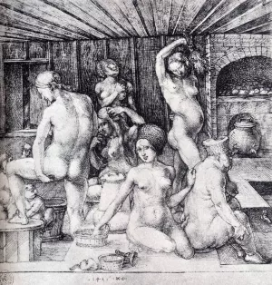The Women's Bath by Albrecht Duerer Oil Painting