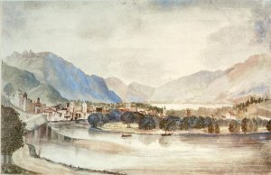 Trent Seen From The North Oil painting by Albrecht Duerer
