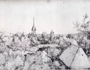 View of Heroldsberg Oil painting by Albrecht Duerer