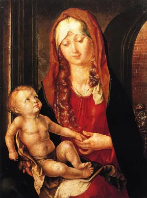Virgin and Child Before an Archway by Albrecht Duerer Oil Painting