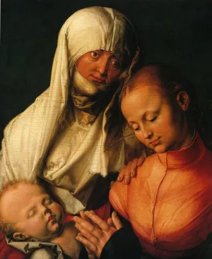 Virgin and Child with St. Anne by Albrecht Duerer Oil Painting