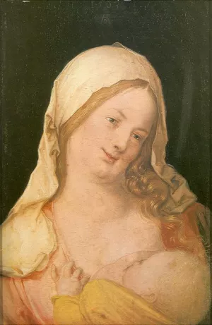 Virgin Suckling the Child Oil painting by Albrecht Duerer