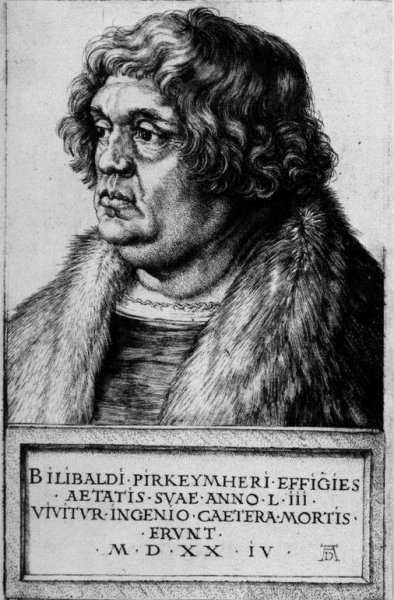 Main Product Photo of Willibald Pirckheimer Painting by Albrecht Duerer
