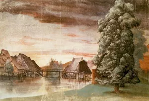 Wire-Drawing Mill on the Pegnitz by Albrecht Duerer Oil Painting