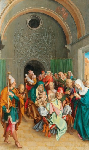 Circumcision by Albrecht Durer (Follower) Oil Painting