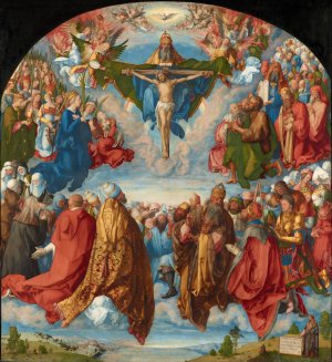 Adoration of the Trinity by Albrecht Durer Oil Painting