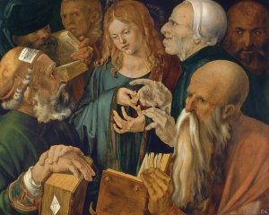 Jesus among the Doctors by Albrecht Durer Oil Painting
