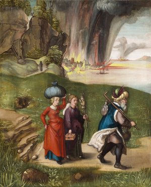 Lot and His Daughters by Albrecht Durer Oil Painting
