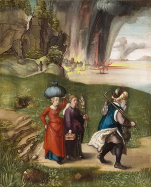 Lot and His Daughters by Albrecht Durer Oil Painting