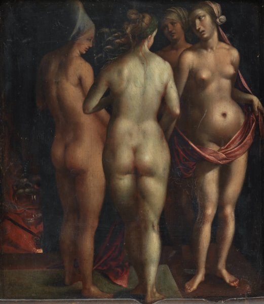 Venus and the Three Graces  by Albrecht Durer - Hand-Painted Oil Painting Reproduction