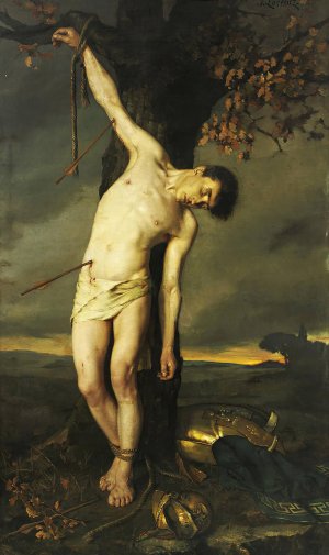 Saint Sebastian Oil painting by Alcide-Joseph Lorentz